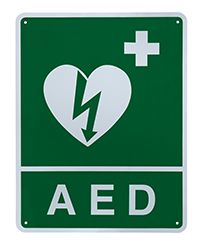 ILCOR Flush Wall Sign (AED)